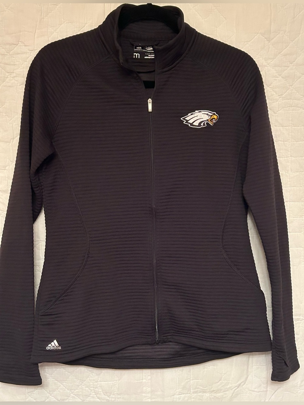 Women's Philadelphia Eagles Adidas Black Continual Full-Zip Jacket Size Medium